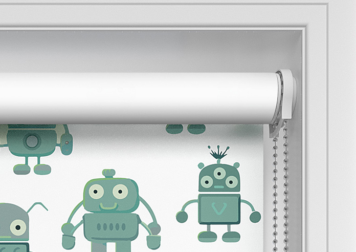 Robo Town, Emerald - Twist&Fit Roller Blind - Image 10
